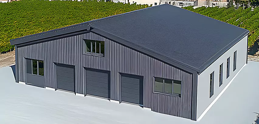 Corrugated Garage Roof Repair in Barrington
