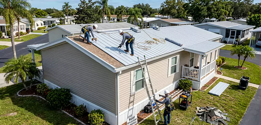 Mobile Home Metal Roof Replacement in Barrington