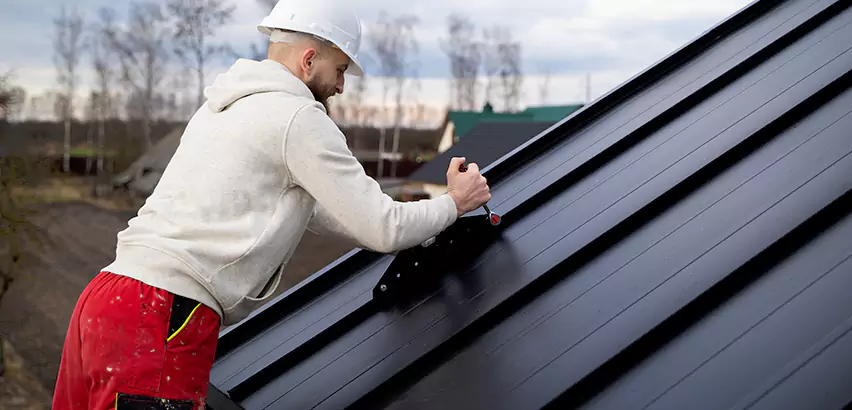 Tin Roof Ridge Cap Installation in Barrington